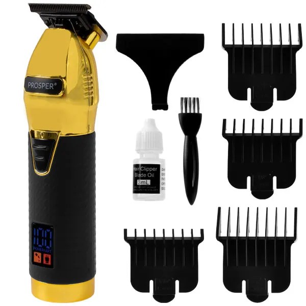 Máquina de Cortar Cabello Prosper P-2130 Recargable - Dorada Negra