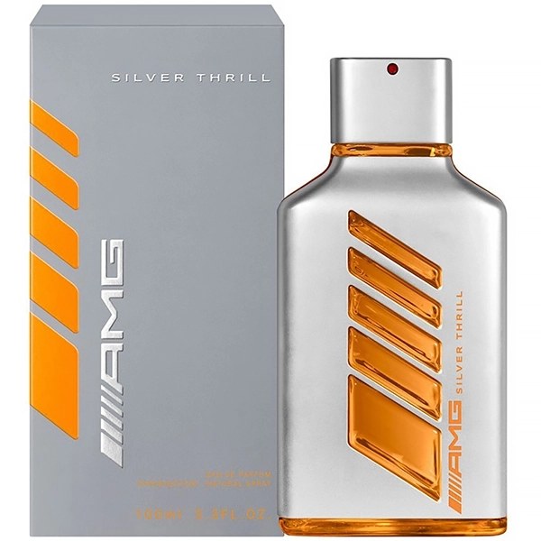 Perfume Masculino Mercedes Benz AMG Silver Thrill Recargable EDP 100ml