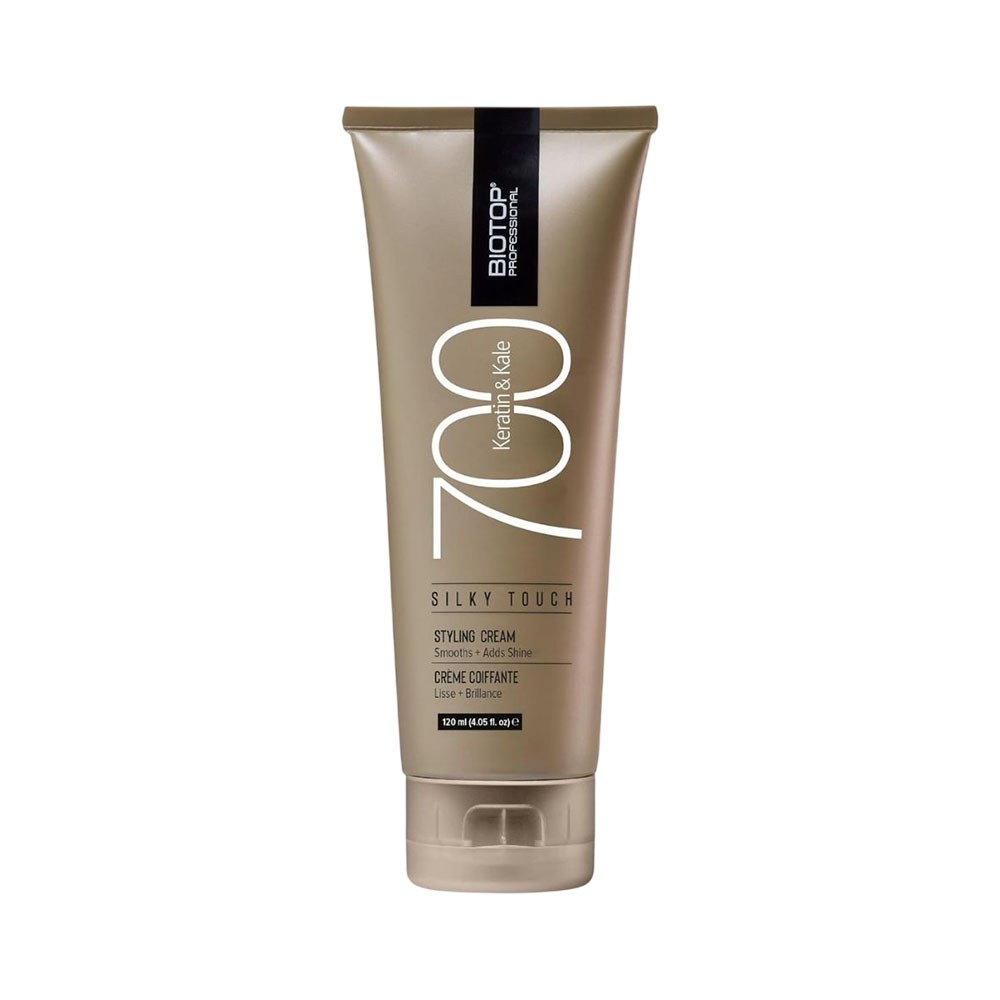 Crema Para Peinar Biotop Professional Silky Touch 700 Keratin & Kale 120 Ml