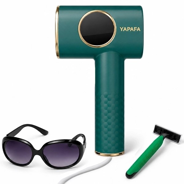 Depilador a Láser Yapafa IPL YS-609 Bivolt con cable - Verde Dorado