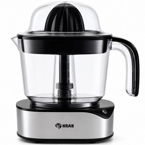 Exprimidor de Frutas Krab KBEJ12 60 watts 127V ~ 60Hz - Negro Plata