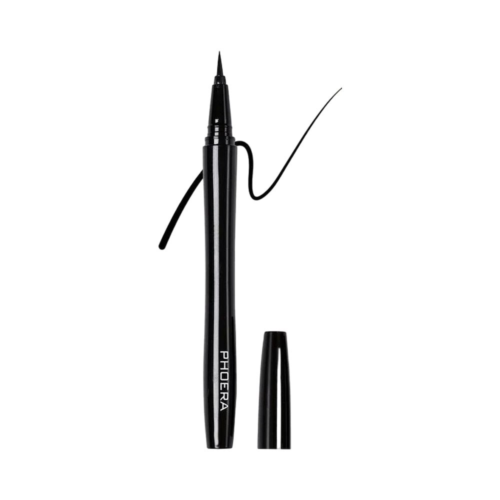 Delineador De Ojos Phoera Precise Waterproof Liquid 101 Jet Black 8 Ml