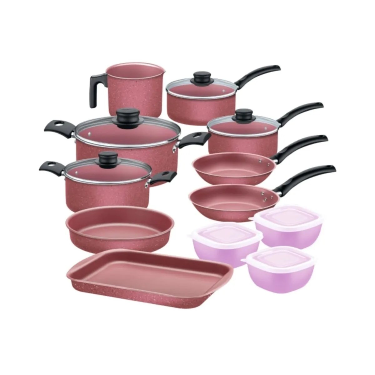OLLAS TURIM 12PZAS 27899/491 ROSADO TRAMONTINA
