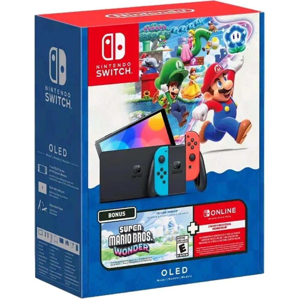 CONSOLA NINTENDO SWITCH OLED 64GB WHITE - MARIO WONDER