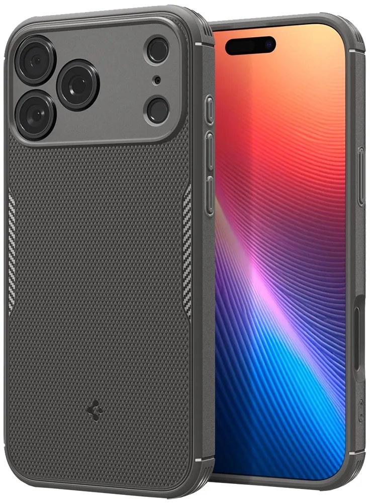 Funda Spigen para iPhone 17 Pro 6.3" Core Armor ACS09682 Marble Gray (MagFit)