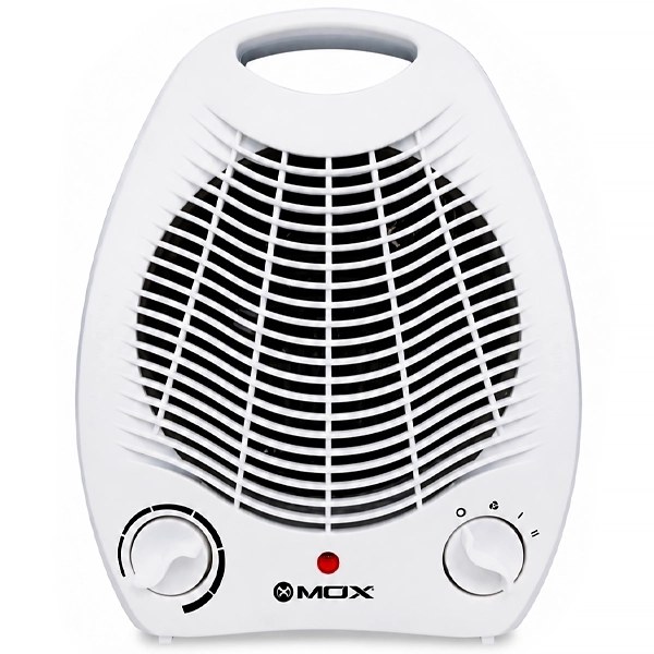 Calefactor Mox MO-QH613 2.000 watts con Termostato Ajustable 220 - 240 V ~ 50 60 Hz - Blanco