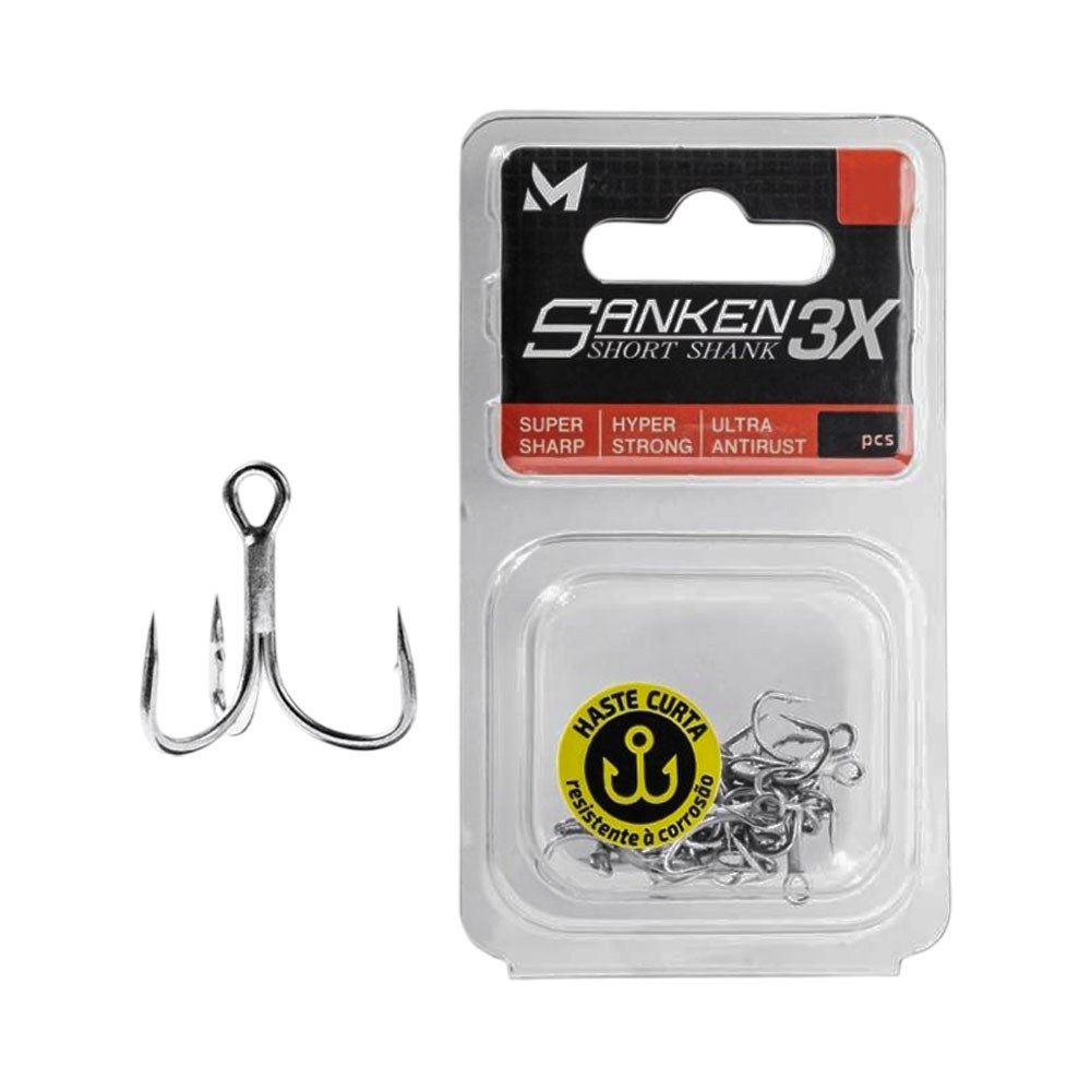 Anzuelo Marine Sanken Short Shank 3 X Nº10 16 Piezas