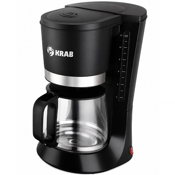Cafetera Karab KBCE1200 700 watts 220V ~ 50 60Hz - Negra Plata