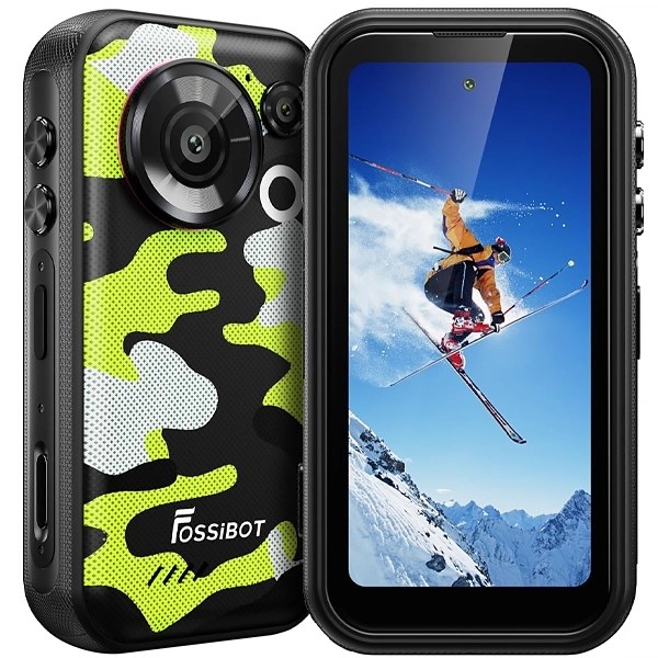 Celular Fossibot F116 Pro NFC Dual SIM de 256GB 12GB RAM de 4" 48+50MP 32MP - Verde Camuflado