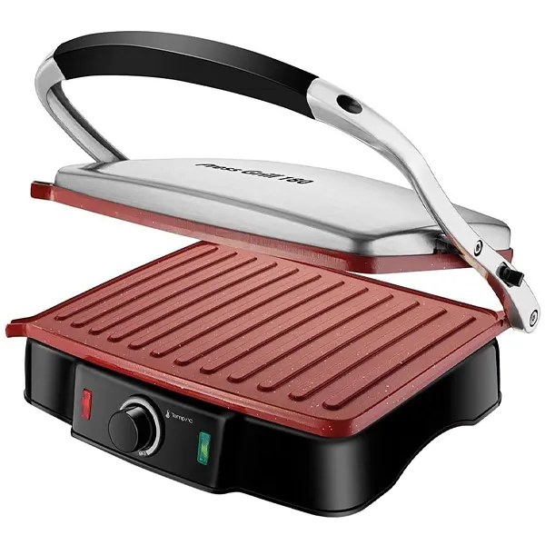 Grill 2 en 1 Mondial Press Grill 180 PG-02 de 2.000 watts Antiadherente 220V ~ 50 60 Hz - Negro