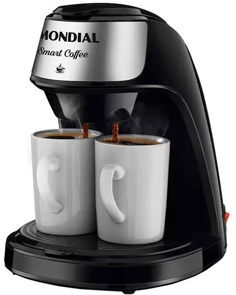 Cafetera Eléctrica Mondial Smart Coffee C-42-2X-BI 220V-60Hz