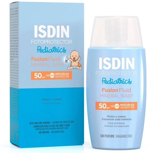 Protector Solar Isdin Pediatrics Fusion Fluid Mineral Baby SPF 50 50 ml