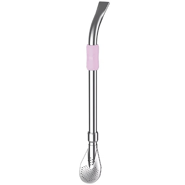 Bombilla Stanley The Ideal Mate Straw - Plata Rosa