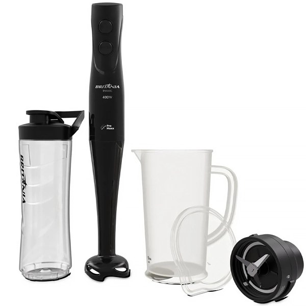 Mixer Britânia BMX40C 400 watts + Blender 220V ~ 60Hz - Negro