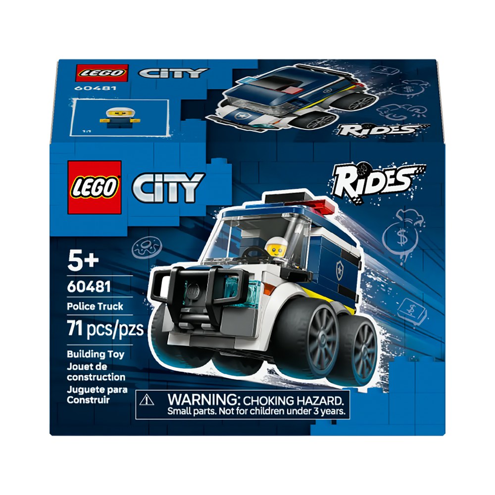 Juguete De Construcción Lego City Rides Police Truck 60481 71 Piezas